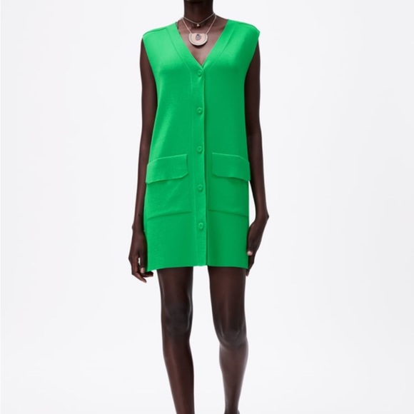 Zara Green sweater dress - Picture 1 of 5